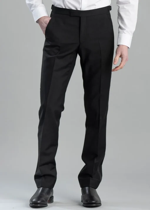 Leo Tuxedo Trousers - Black