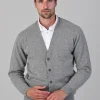 Leven 2 Ply Lambswool Cardigan - Flannel