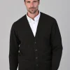 Leven 2 Ply Lambswool Cardigan - Cocoa