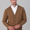 Leven 2 Ply Lambswool Cardigan - Driftwood