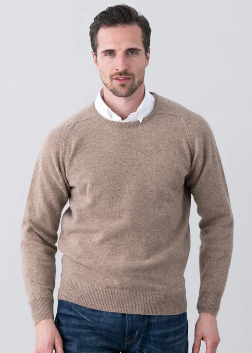 Leven 2 Ply Lambswool Crew Neck - Colt