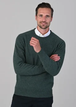 Leven 2 Ply Lambswool Crew Neck Plus Size - Moorland