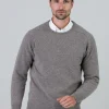 Leven 2 Ply Lambswool Crew Neck - Vole