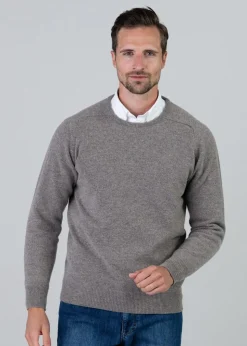 Leven 2 Ply Lambswool Crew Neck - Vole