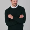 Leven 2 Ply Lambswool Crew Neck - Tartan Green