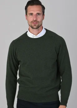 Leven 2 Ply Lambswool Crew Neck Plus Size - Rosemary