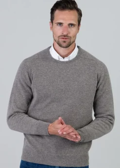 Leven 2 Ply Lambswool Crew Neck - Vole