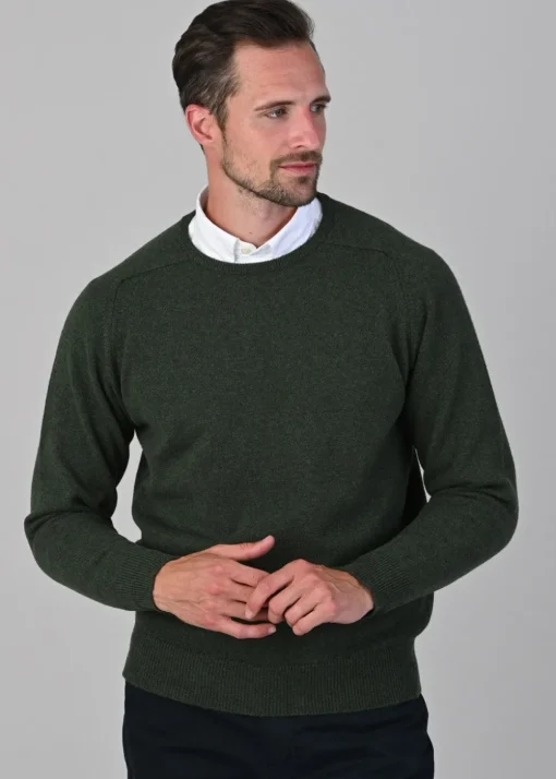 Leven 2 Ply Lambswool Crew Neck Plus Size - Rosemary