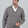 Leven 2 Ply Lambswool V-Neck Plus Size - Vole