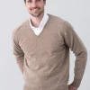 Leven 2 Ply Lambswool V-Neck - Colt