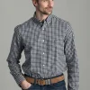 Light Twill Gingham Shirt - Sailor Navy