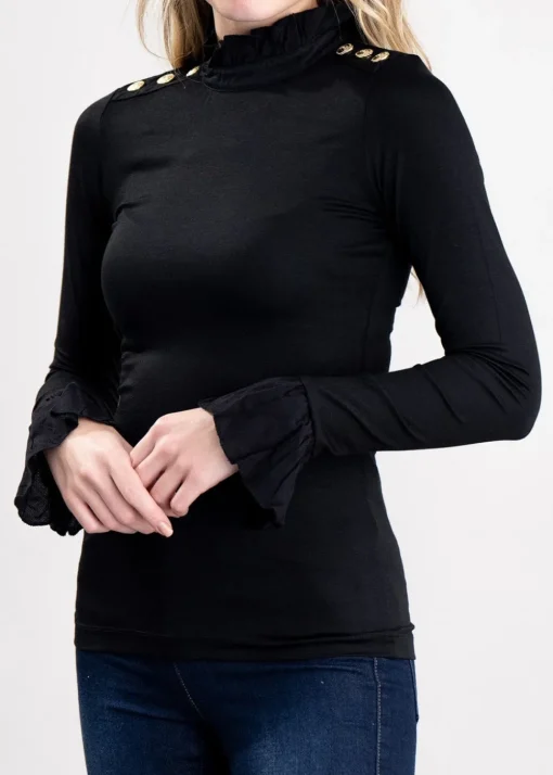 Lilibet Jersey T-Shirt - Black