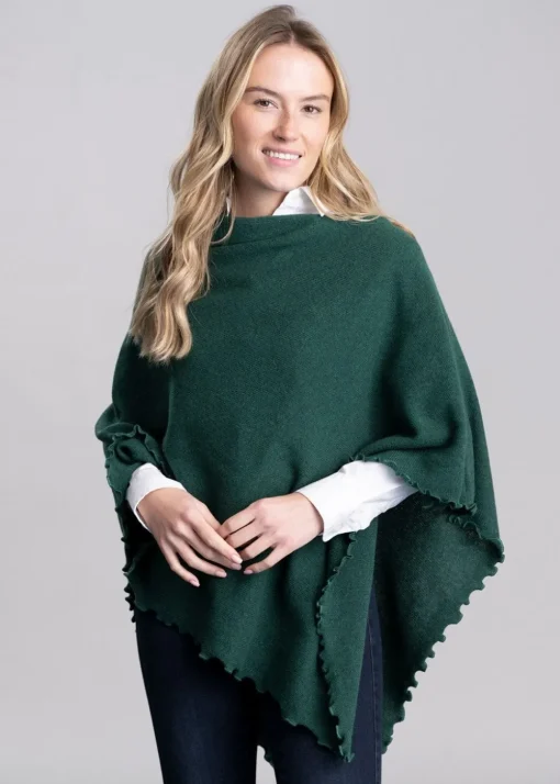 Lindsey Lambswool Poncho - Cossack