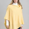 Lindsey Lambswool Poncho - Solar
