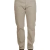 Linesman Slim Fit Drill Jeans (Luxury Fabric) - Bone