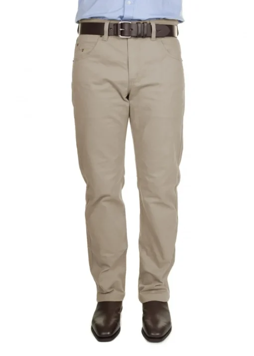 Linesman Slim Fit Drill Jeans (Luxury Fabric) - Bone