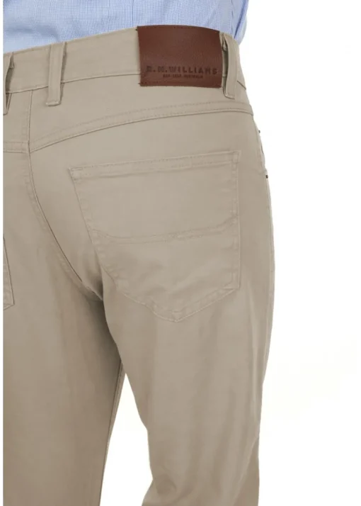 Linesman Slim Fit Drill Jeans (Luxury Fabric) - Bone