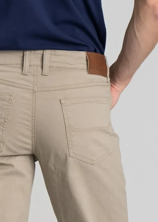 Linesman Slim Fit Drill Jeans (Luxury Fabric) - Buckskin