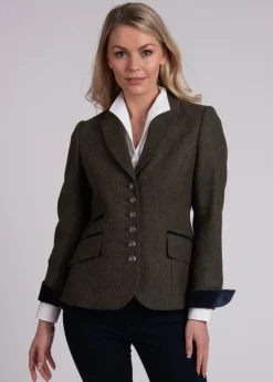 Livia Jacket - Olive and Navy