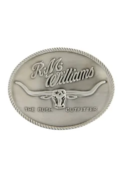 Longhorn Trophy Buckle - Silver