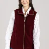Lyndon Fleece Gilet - Claret