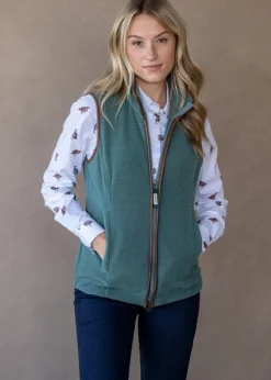 Lyndon Fleece Gilet - Duck Egg