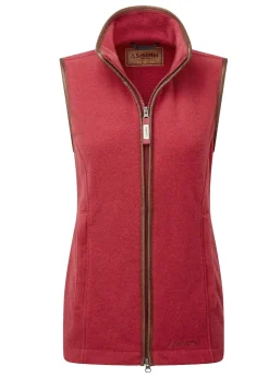Lyndon Fleece Gilet - Pomegranate