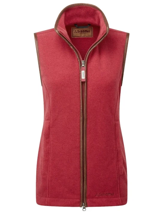Lyndon Fleece Gilet - Pomegranate