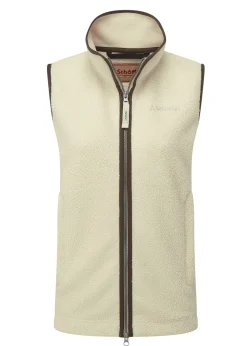 Lyndon Retro Fleece Gilet - Ecru
