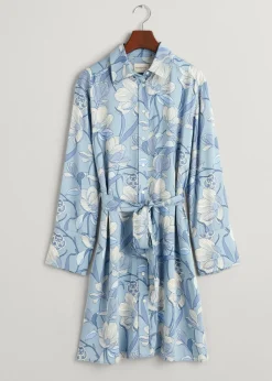 Magnolia Shirt Dress - Dove Blue