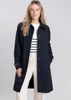 Maia Showerproof Jacket - Dark Navy and Rosemary Tartan