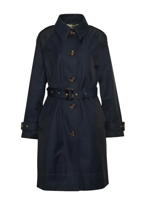 Maia Showerproof Jacket - Dark Navy and Rosemary Tartan