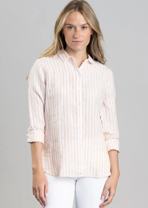 Marine Shirt - Papaya