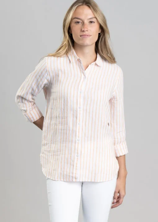Marine Shirt - Papaya