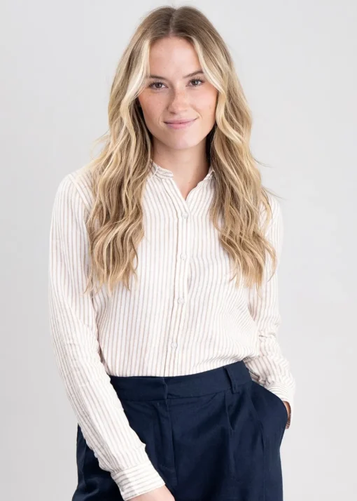 Marine Shirt - Tannin Stripe