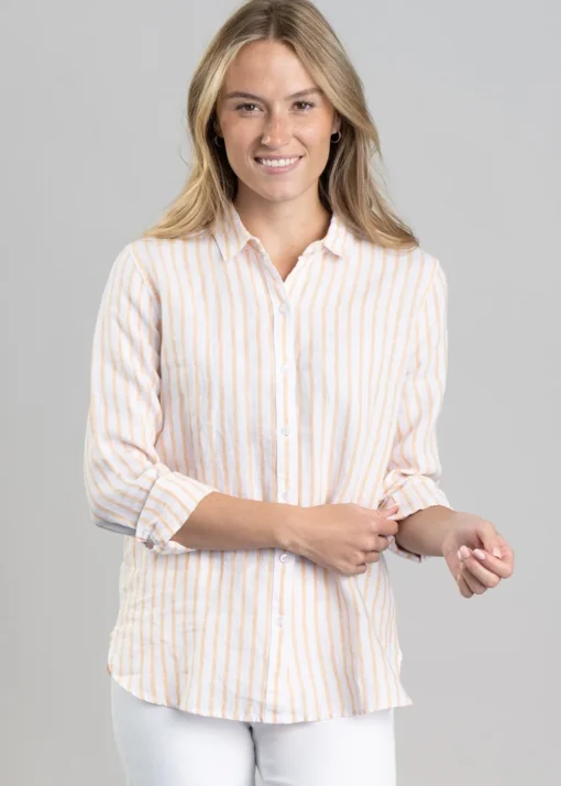 Marine Shirt - Papaya