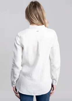Marine Shirt - Pale Aqua Stripe