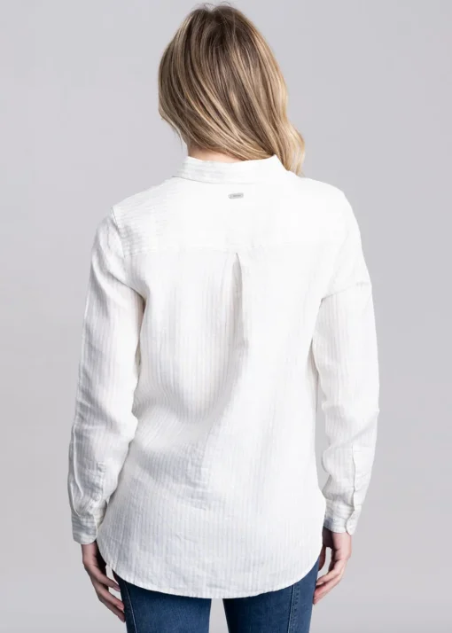 Marine Shirt - Pale Aqua Stripe