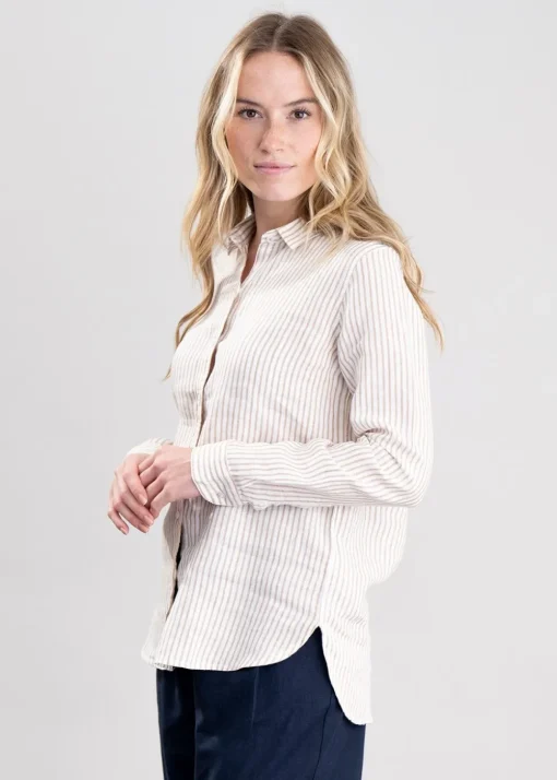 Marine Shirt - Tannin Stripe