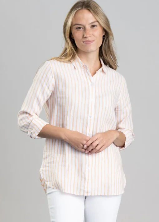 Marine Shirt - Papaya
