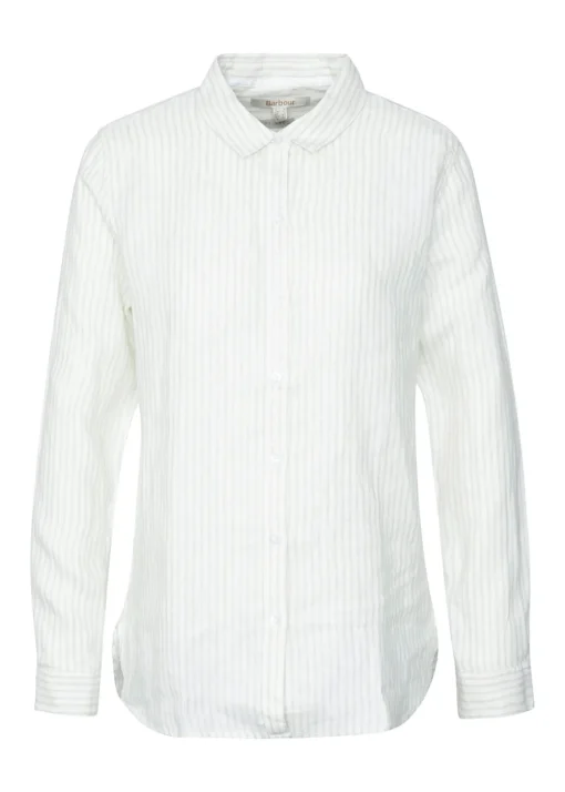 Marine Shirt - Pale Aqua Stripe
