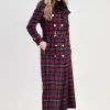 Marlborough Trench Coat Full Length - Logan Tartan