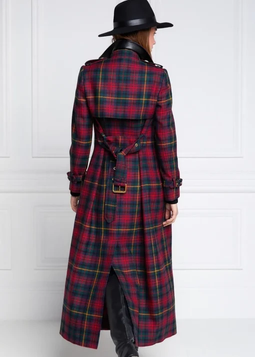 Marlborough Trench Coat Full Length - Logan Tartan