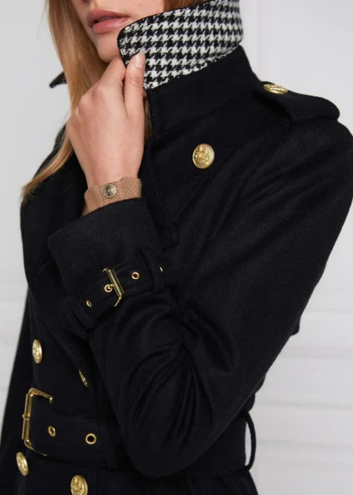 Marlborough Trench Coat Full Length - Soft Black