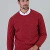Melrose 2 Ply Cashmere Crew Neck - Poppy Mel