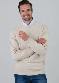 Melrose 2 Ply Cashmere V-Neck - Linen