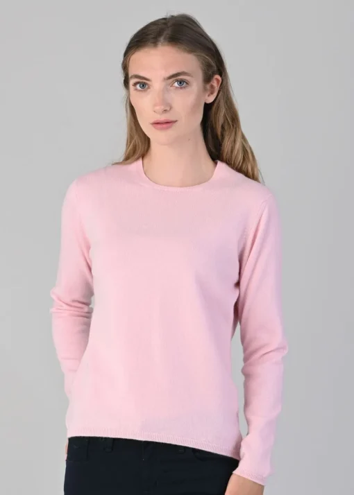 Millie Cashmere Crew Neck - Marshmallow