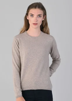 Millie Cashmere Crew Neck - Moondust
