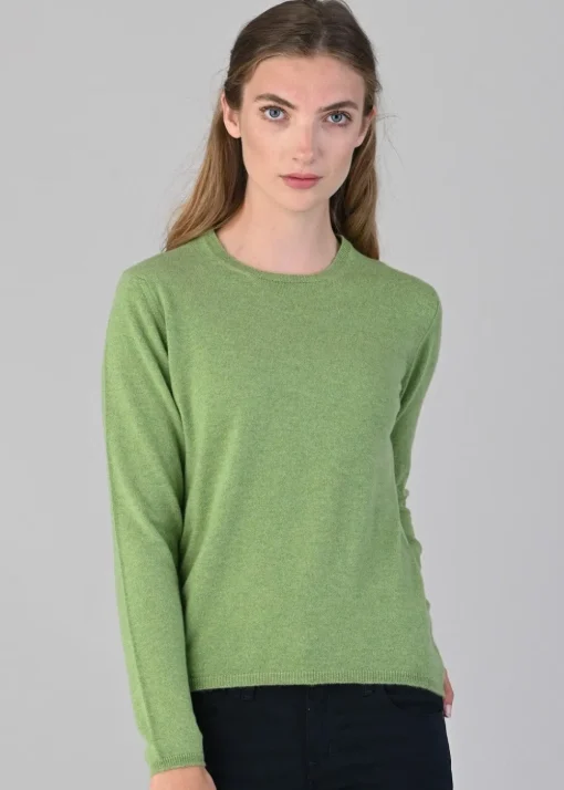 Millie Cashmere Crew Neck - Foliage