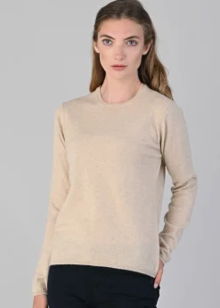 Millie Cashmere Crew Neck - Oatmeal